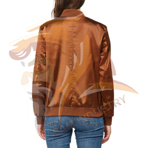 Wholesale Rate Custom Logo and Size Stylish <b>Women</b> Satin <b>Jackets</b> Customized High Quality <b>Women</b> Satin <b>Jacket</b> - Product Image 2