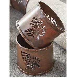 แหวนรองผ้าเช็ดปากทองเหลืองทรงกลม แหวนรองผ้าเช็ดปากโลหะทองเหลือง ของตกแต่งโต๊ะอาหารสำหรับงานเลี้ยงที่บ้านยอดนิยม - Product Image 2