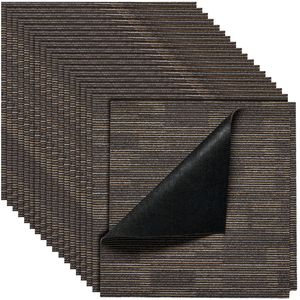24 Pezzi Piastrelle Modulari per Moquette 24x24 Pollici, Copertura Morbida Imbottita Senza Giunture per Pavimenti Commerciali, Tappeto Quadrato Riutilizzabile per Hotel 96sq.ft2 E - Product Image 1