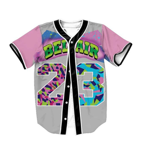 เสื้อเบสบอลสุดหรู ยูนิเซ็กซ์ ระบายอากาศได้ดี ชุดซอฟต์บอลและเบสบอลทุกสี แบบเรียบ สามารถสกรีนโลโก้ได้ตามต้องการ - Product Image 5