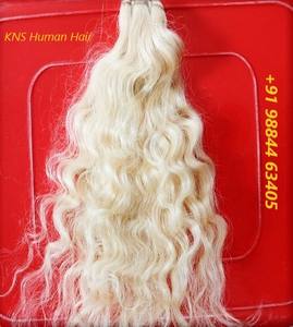 ผมต่อสีบลอนด์เรมี่บริสุทธิ์ยังไม่ได้ผ่านกระบวนการผมชาวอินเดียนนุ่มทรงหลวมสไตล์ผมลอนสัมผัสนุ่มผ้าเดี่ยว - Product Image 5