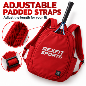 Mochila Personalizada para Raqueta de Squash con Cierres Dobles, Correas Acolchadas, Compartimento Frontal para Raqueta y Bolsillo Lateral Abierto - Product Image 3