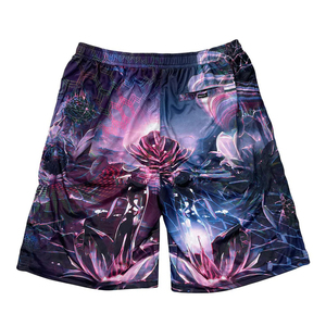 Shorts en maille unie 100 % coton de haute qualité, les plus vendus, sur mesure, style streetwear pour homme, séchage rapide, respirant, taille élastique - Product Image 3