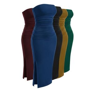 Vestido Midi Casual de Manga Larga Ajustado al Cuerpo, Antiarrugas, Sin Mangas, para Mujer, Venta al por Mayor, OEM Personalizado, de Gran Demanda - Product Image 1