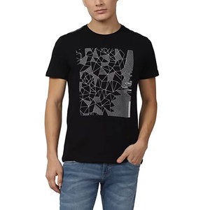 เสื้อยืดผู้ชายลายเพชร ดีไซน์ใหม่ สำหรับใส่กลางแจ้ง ผ้าฝ้าย 100% ระบายอากาศ แห้งเร็ว สไตล์ลำลอง ขายส่ง แฟชั่น - Product Image 1