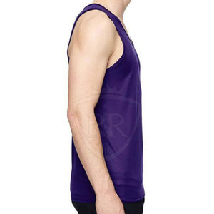 Athletic Fit Casual Men's Knitted Tank <b>Top</b>-Breathable 100% Cotton for Training Fitness & Active Lifestyle - Product Image 3