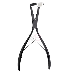 Stainless Steel Hair Extension <b>Tape</b> Pliers With Black Handle Weft Application Pliers Custom Logo Pliers Hair Extensions Tools - Product Image 1