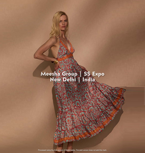 Vestido largo de verano para mujer con estampado floral, estilo bohemio, cuello halter, espalda descubierta con lazo, plisado y cintura imperio, surtido - Product Image 5