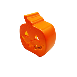 Lanterne citrouille en céramique émaillée à LED pour Noël, support de bougie chauffe-plat, décoration Jack O'Lantern pour centre de table de fête à la maison - Product Image 3