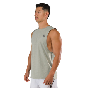 เสื้อกล้ามแขนกุดผู้ชายแบบสั้น น้ำหนักเบา ระบายอากาศได้ดี เหมาะสำหรับออกกำลังกาย เล่นกีฬา สีเงิน - Product Image 2