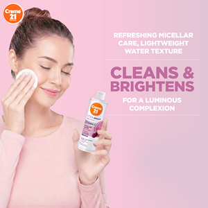 Agua Micelar Creme 21 Xtra Bright 400ml, Desmaquillante Suave, Agua Limpiadora para el Cuidado Facial - Product Image 5