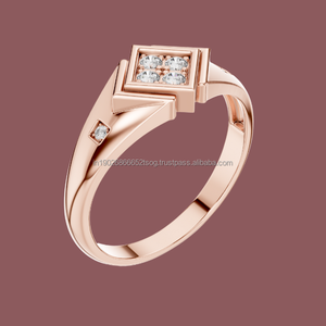 Bague de fête élégante 14K en argent bijoux CZ - Product Image 1