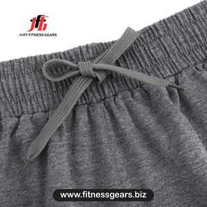 Shorts de sport décontractés pour femmes Just Fitness Gears, taille haute, couleur unie, tricotés, coupe ample, respirants, style short de bain - Product Image 3