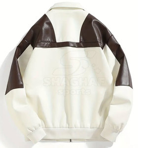 Vestes en cuir, vestes en cuir souple pour hommes, design tendance et tenue décontractée, vêtements de rue pour tous les jours - Product Image 2