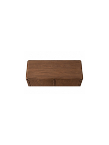 Armoire de luxe moderne en bois de mahogany massif, design épuré, écologique, avec penderie personnalisable intégrée, 2 portes, rangement pour chambre. - Product Image 5
