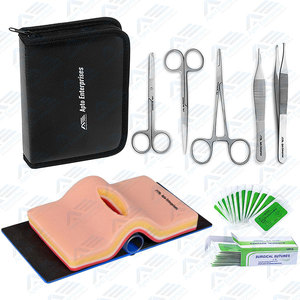 Kit de herramientas de instrumentos quirúrgicos médicos Kit de sutura quirúrgica de práctica Kit de herramientas de práctica de sutura para estudiantes de medicina Instrumento médico - Product Image 1