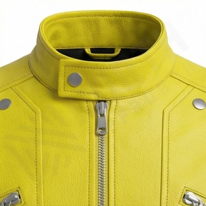 Chaquetas de Cuero Delgadas de Invierno para Hombre, Diseño de Alta Calidad, Ropa de Motociclista, Protección para Viajes, Color Personalizado - Product Image 4
