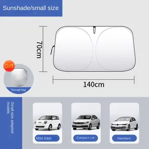 Durable White Color Windscreen Car Grass Sunshade With Customized Logo For Car Foldable