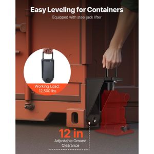 Kit Ruote Rinforzate a 8 Fori per Container Marittimi con Cinghie a Cricchetto per Rimorchi da 20 e 40 Piedi - Nuovo Accessorio Prodotto - Product Image 5