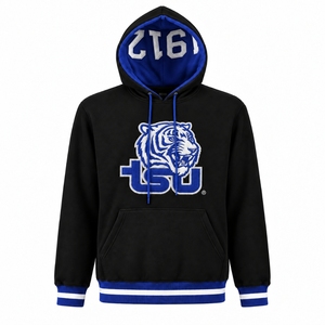 Sweat-shirt universitaire personnalisé brodé Tigre, épais, style streetwear, pour équipe, OEM - Product Image 1