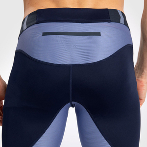 Shorts sportifs pour hommes à taille mi-haute, élastiques, couleur unie, en tissu tricoté respirant en Spandex et Polyester, longueur courte - Product Image 6