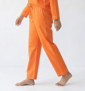 Pijamas Extra Grandes al por Mayor para Mujer, Pijama Informal de Algodón Holgado con Bolsillos Laterales, Pantalones Holgados Ligeros de Poliéster para Mujer - Product Image 3