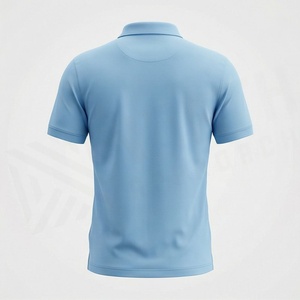 เสื้อโปโลผู้ชาย สไตล์ทันสมัย ผ้าโพลีเอสเตอร์ 100% ระบายอากาศได้ดี ผ้าถักลายเรียบ  รับสกรีนโลโก้ สีตามสั่ง ทรงพอดีตัว - Product Image 2
