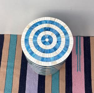 Mesa de Cajones con Incrustaciones de Hueso de ILAHI, Diseño Moderno con Detalles de Ágata, Almacenamiento de Tres Niveles, Mueble Portátil para el Hogar - Product Image 5