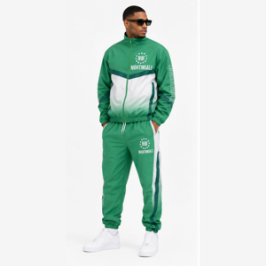 Conjunto Deportivo para Hombre, Nylon Liso, Personalizado, al por Mayor, Impermeable y Resistente al Viento, Chaqueta Deportiva Personalizada - Product Image 2