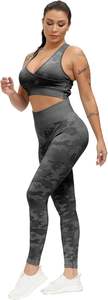 Conjunto de Yoga de 3 Piezas para Mujer Más Vendido 2026: Leggings Sin Costuras, Sujetador Deportivo y Chaqueta Corta - Product Image 6