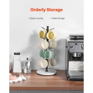 Base in marmo 8-Hook Cup Rack Stand boccale albero per bancone cucina e casa elegante soluzione per la conservazione della cucina - Product Image 3