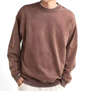 เสื้อสเวตเชิ้ตผู้ชายสไตล์วินเทจลายฟอกสี แนวสตรีทแวร์ ทรงหลวม แฟชั่นทันสมัย สั่งทำได้ ขายส่งจากอเมริกา เสื้อผ้าอินเทรนด์ใส่ได้ทุกวัน - Product Image 1