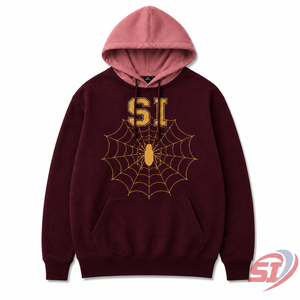 Sweat à capuche streetwear personnalisé motif araignée, coupe oversize, en molleton épais, impression graphique, marque privée, fournisseur OEM en gros - Product Image 1