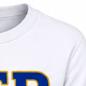 Sudadera Blanca con Cuello Redondo para Mujer Sigma Gamma Rho, Sudadera Personalizada con Gráficos de la Hermandad, Manga Larga, Estilo Casual para el Campus y la Calle - Product Image 4
