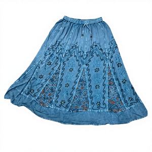 Jupes longues pour femmes, style bohème et hippie, en rayonne, brodées et imprimées, nouvelle mode, haute qualité. - Product Image 1