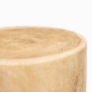 Tabouret creux en bois de Suar massif naturel sculpté à la main, table d'appoint moderne, table d'appoint ronde en bois pour le salon, la maison, la décoration d'hôtel - Product Image 2