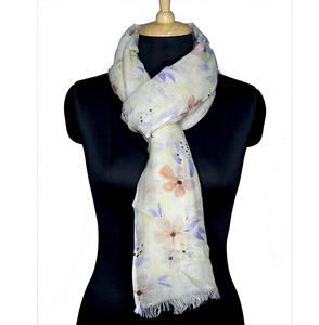 Pañuelo de Algodón Floral para Mujer, Ligero, de Secado Rápido, Transpirable, con Estampado Digital, para Uso Diario en Todas las Estaciones, Accesorio de Moda - Product Image 3
