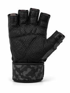 Gants de musculation unisexes en cuir à demi-doigts avec logo personnalisé, antidérapants, respirants, fermeture rapide, pour la gym, le fitness et la musculation - Product Image 3