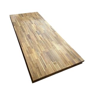 Panneau d'acacia contemporain à joints en bois de teck doré, finition à la cire et à l'huile pour les comptoirs de cuisine, matériau stratifié - Product Image 5