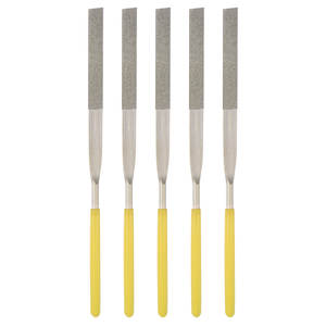 3x140mm 150mm grain taille 150 outils à main limes en acier au diamant pour la finition des pierres précieuses classe céramique - Product Image 2