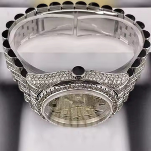 Montre en quartz Moissanite Diamond Pulse Ice pour homme, montre de luxe sertie de diamants, montre de luxe pour homme - Product Image 5