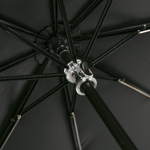 Creative New Three-Fold Black Sword <b>Umbrella</b> Stock Handle Sunny <b>Umbrella</b> Advertising Semi-<b>Automatic</b> Folding - Product Image 2