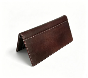 [Retail Price] [In Stock] Castello Vintage Genuine Vegetable Tanned Leather <b>Long</b> <b>Wallet</b> Polyester Lining for Unisex Open Closure - Product Image 5