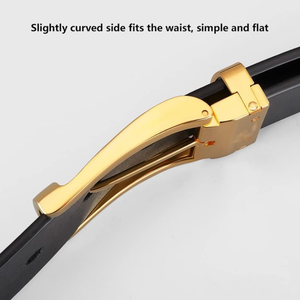 Wholesale Fashion Men's Genuine Leather Belt <b>Adjustable</b> Alloy Buckle Casual Belt Manufactured in Bangladesh - Product Image 2