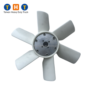 Aspas del ventilador 6*500mm * 4 agujeros Piezas de refrigeración del camión para motor diésel ISUZU 6BG1 - Product Image 1