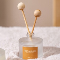 Diffuseur de parfum de fraise en verre, produits cosmétiques pour la maison, ml, avec bâtons en rotin, idée cadeau