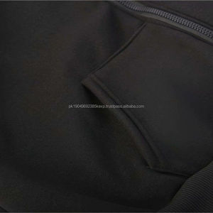 Fall Popular Stock Oem Custom Pullover Premium Fleece <b>Black</b> Hoodie - Product Image 5