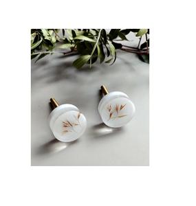 Poignées de porte décoratives en bois et résine faites à la main par des designers, poignées de tiroir pour meubles - Product Image 3