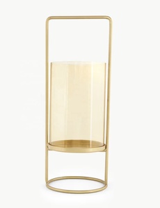 เชิงเทียนโลหะรูปพายุเฮอริเคนสีทองงานแฮนด์เมดสไตล์โมเดิร์นโคมไฟตกแต่งคริสต์มาสบ้านสำหรับงานแต่งงาน - Product Image 2