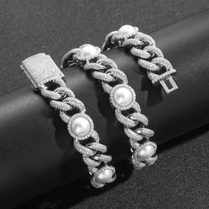 Custom <b>Iced</b> <b>Out</b> Diamond Hip Hop <b>Chain</b> Necklace for Men Cubic Zirconia Cuban Link <b>Chain</b> for Streetwear Fashion Jewelry - Product Image 5